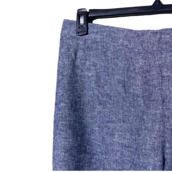 Chico’s Linen Pull On Women’s Pants Wide Leg Cropped Size 2.5 Capris Beachy - Picture 6 of 8